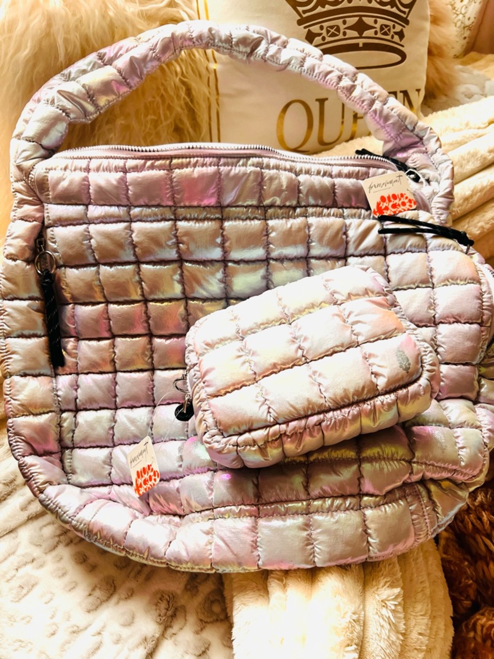 FP Movement by Free People Iridescent Quilted Carryall Bag
💜LIMITED EDITION💜 - Picture 11 of 12